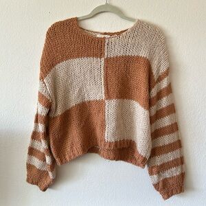 Checkered & Striped Sweater